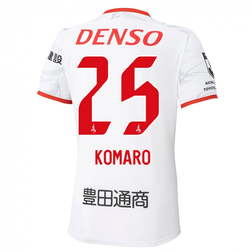 Danxen Niño Camiseta Shuta Komaro #25 Rojo Amarillo 2ª Equipación 2025/26 La Camisa México