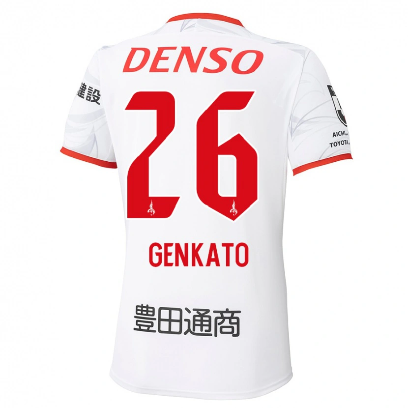 Danxen Niño Camiseta Gen Kato #26 Rojo Amarillo 2ª Equipación 2025/26 La Camisa México
