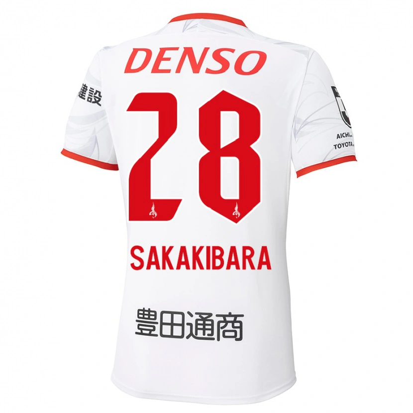 Danxen Niño Camiseta Kyota Sakakibara #28 Rojo Amarillo 2ª Equipación 2025/26 La Camisa México