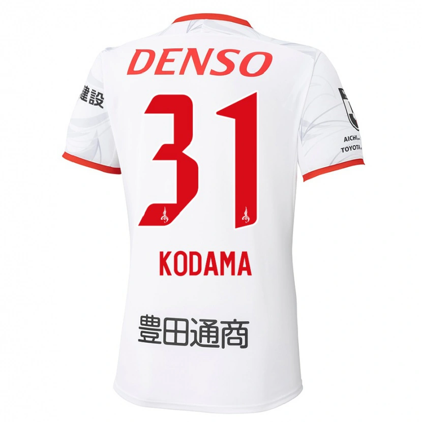 Danxen Niño Camiseta Tsuyoshi Kodama #31 Blanco Rojo 2ª Equipación 2025/26 La Camisa México