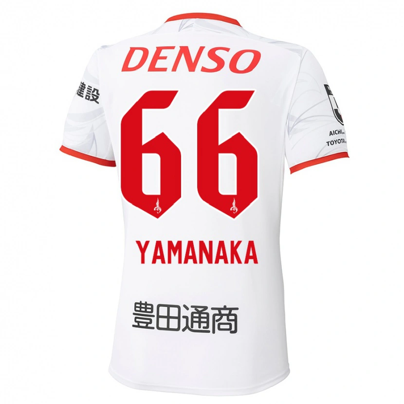 Danxen Niño Camiseta Ryosuke Yamanaka #66 Rojo Amarillo 2ª Equipación 2025/26 La Camisa México