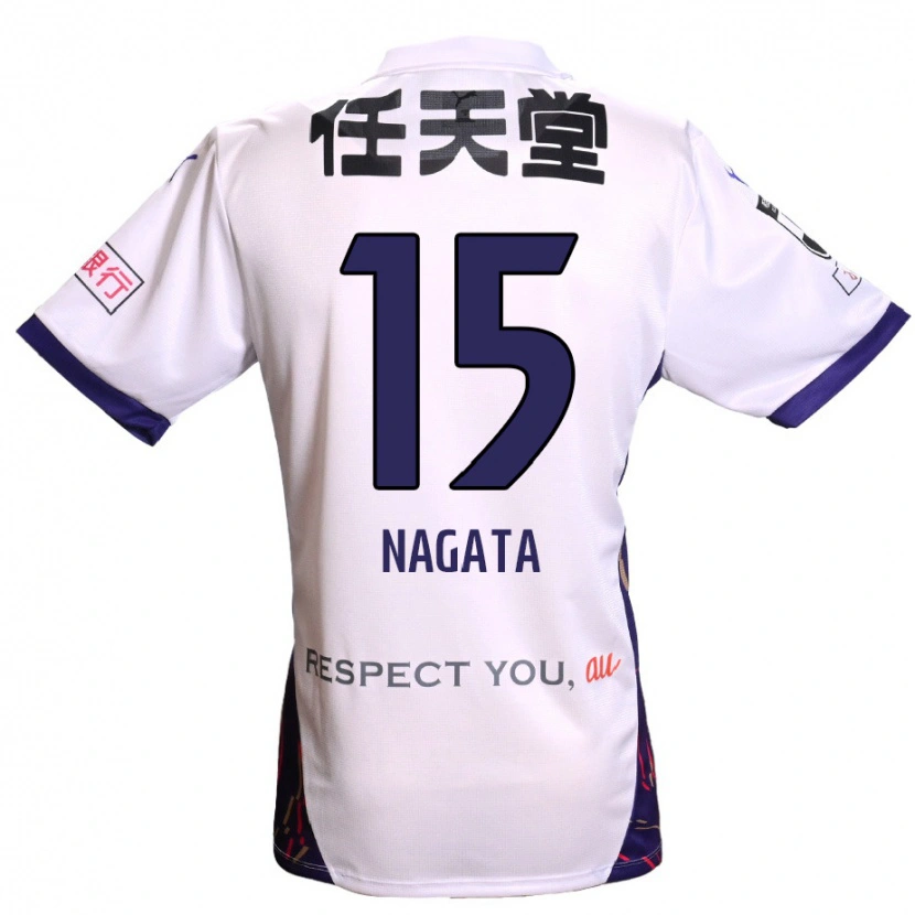 Danxen Niño Camiseta Kodai Nagata #15 Morado Blanco Negro 2ª Equipación 2025/26 La Camisa México