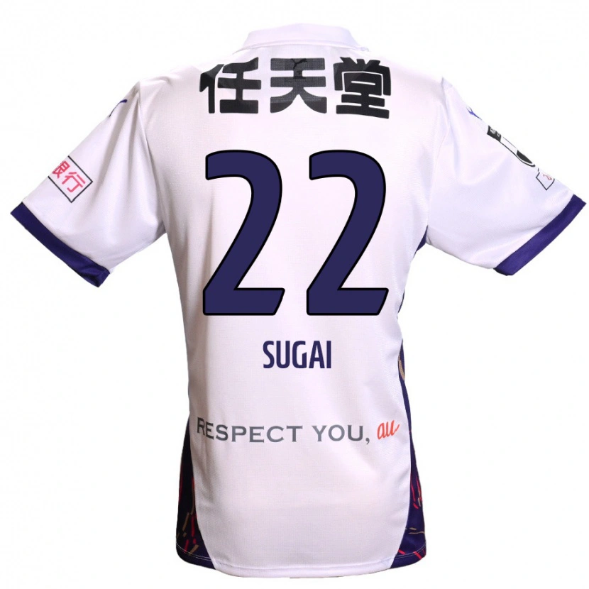 Danxen Niño Camiseta Hidehiro Sugai #22 Morado Blanco Negro 2ª Equipación 2025/26 La Camisa México