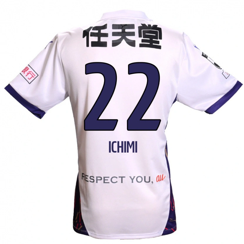 Danxen Niño Camiseta Kazunari Ichimi #22 Morado Blanco Negro 2ª Equipación 2025/26 La Camisa México