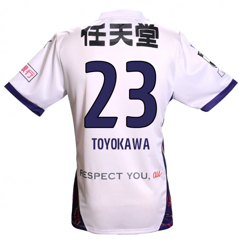 Danxen Niño Camiseta Yuta Toyokawa #23 Morado Blanco Negro 2ª Equipación 2025/26 La Camisa México