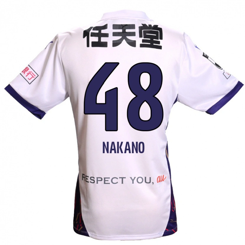 Danxen Niño Camiseta Ryuma Nakano #48 Morado Blanco Negro 2ª Equipación 2025/26 La Camisa México