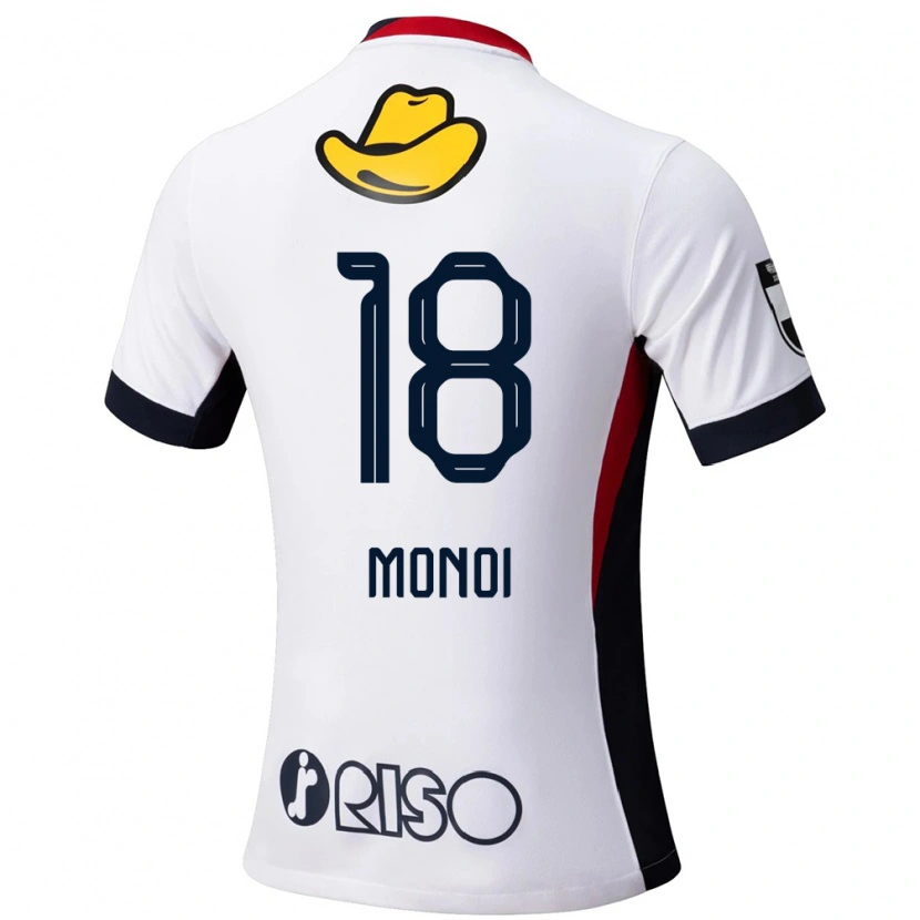 Danxen Niño Camiseta Jigen Monoi #18 Rojo Negro 2ª Equipación 2025/26 La Camisa México