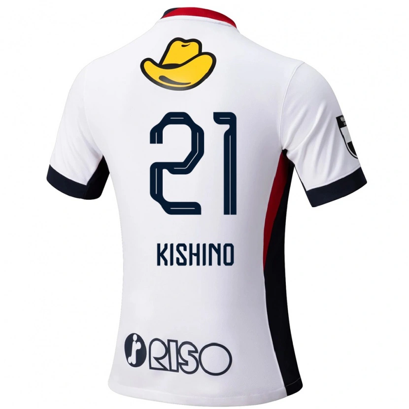 Danxen Niño Camiseta Eita Kishino #21 Rojo Negro 2ª Equipación 2025/26 La Camisa México