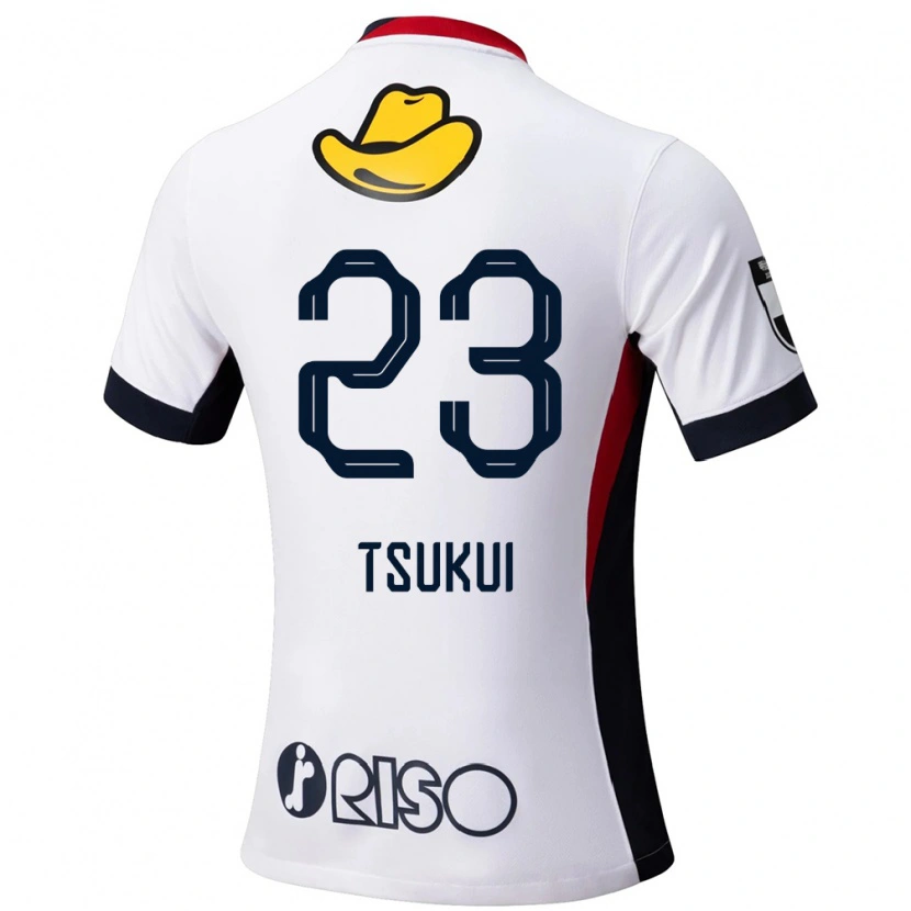 Danxen Niño Camiseta Keisuke Tsukui #23 Rojo Negro 2ª Equipación 2025/26 La Camisa México