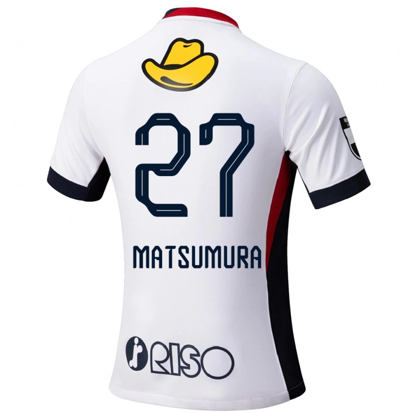 Danxen Niño Camiseta Yuta Matsumura #27 Rojo Negro 2ª Equipación 2025/26 La Camisa México
