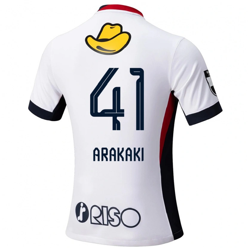 Danxen Niño Camiseta Yota Arakaki #41 Rojo Negro 2ª Equipación 2025/26 La Camisa México
