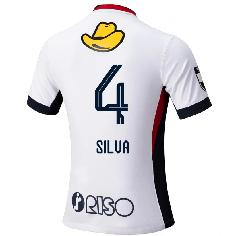 Danxen Niño Camiseta Leo Silva #4 Rojo Negro 2ª Equipación 2025/26 La Camisa México