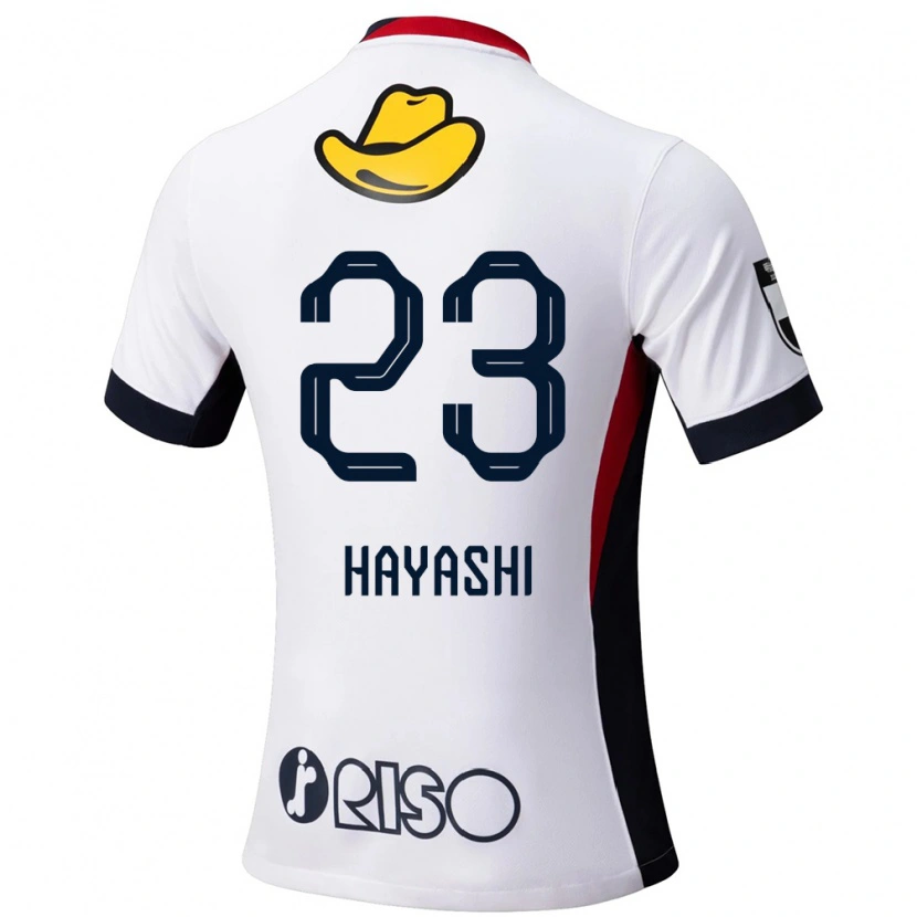 Danxen Niño Camiseta Naoki Hayashi #23 Rojo Negro 2ª Equipación 2025/26 La Camisa México