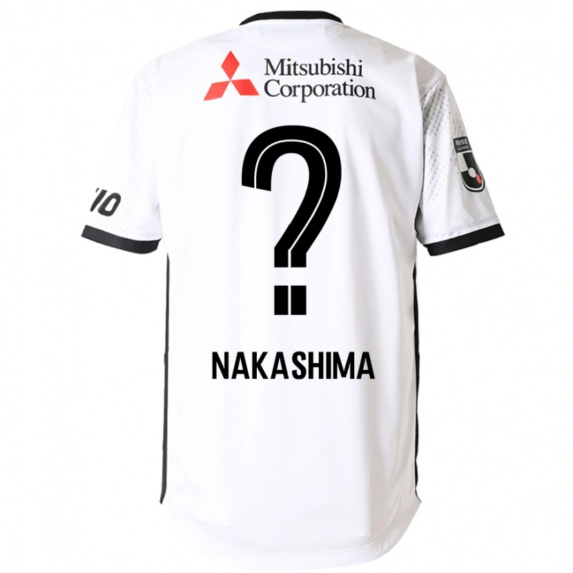 Danxen Niño Camiseta Riku Nakashima #0 Blanco Negro 2ª Equipación 2025/26 La Camisa México