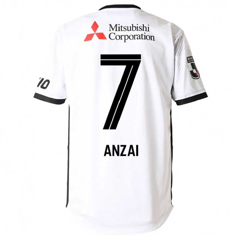 Danxen Niño Camiseta Soma Anzai #7 Blanco Negro 2ª Equipación 2025/26 La Camisa México