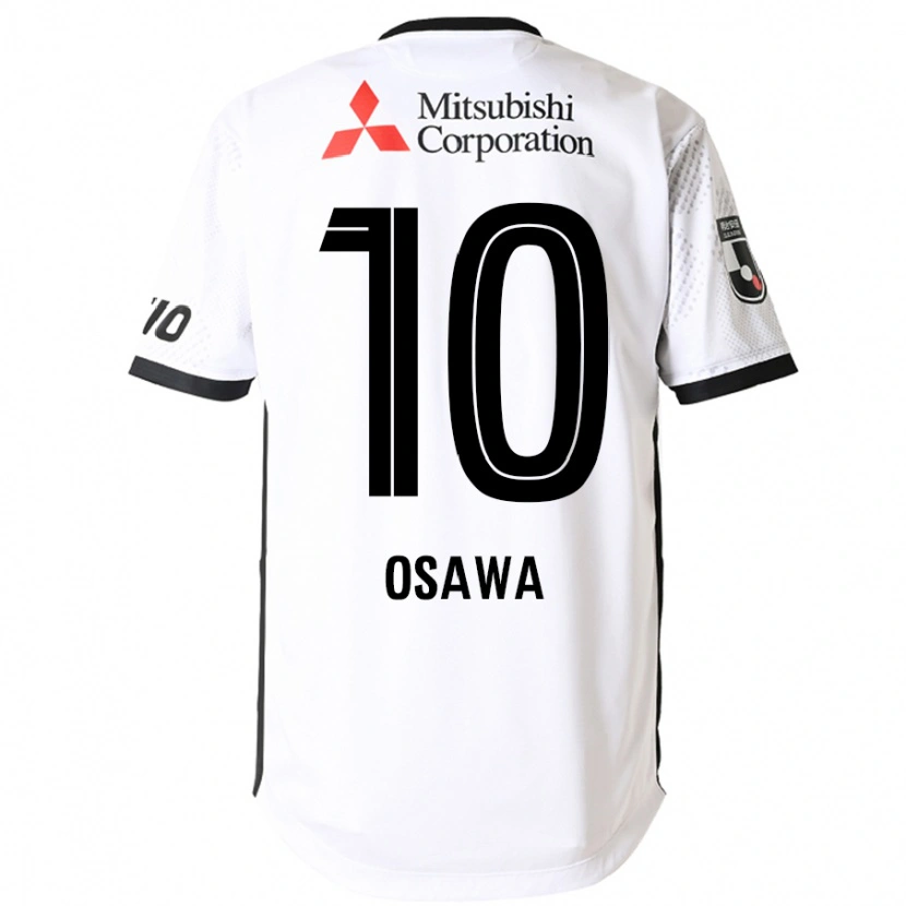 Danxen Niño Camiseta Shuzo Osawa #10 Blanco Negro 2ª Equipación 2025/26 La Camisa México