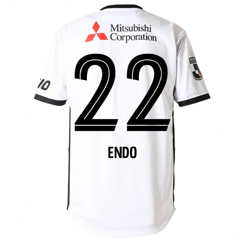 Danxen Niño Camiseta Keita Endo #22 Blanco Negro 2ª Equipación 2025/26 La Camisa México