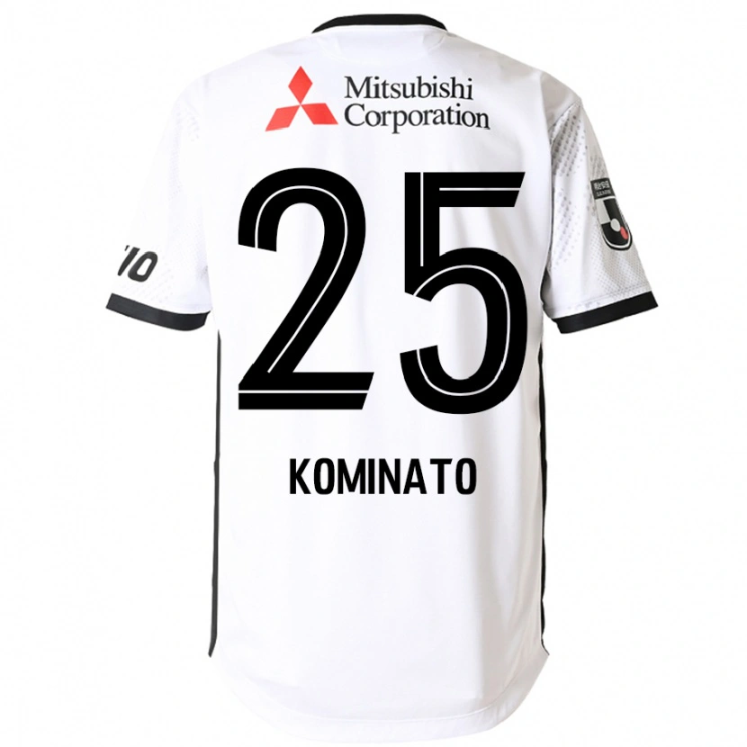 Danxen Niño Camiseta Tsuna Kominato #25 Blanco Negro 2ª Equipación 2025/26 La Camisa México