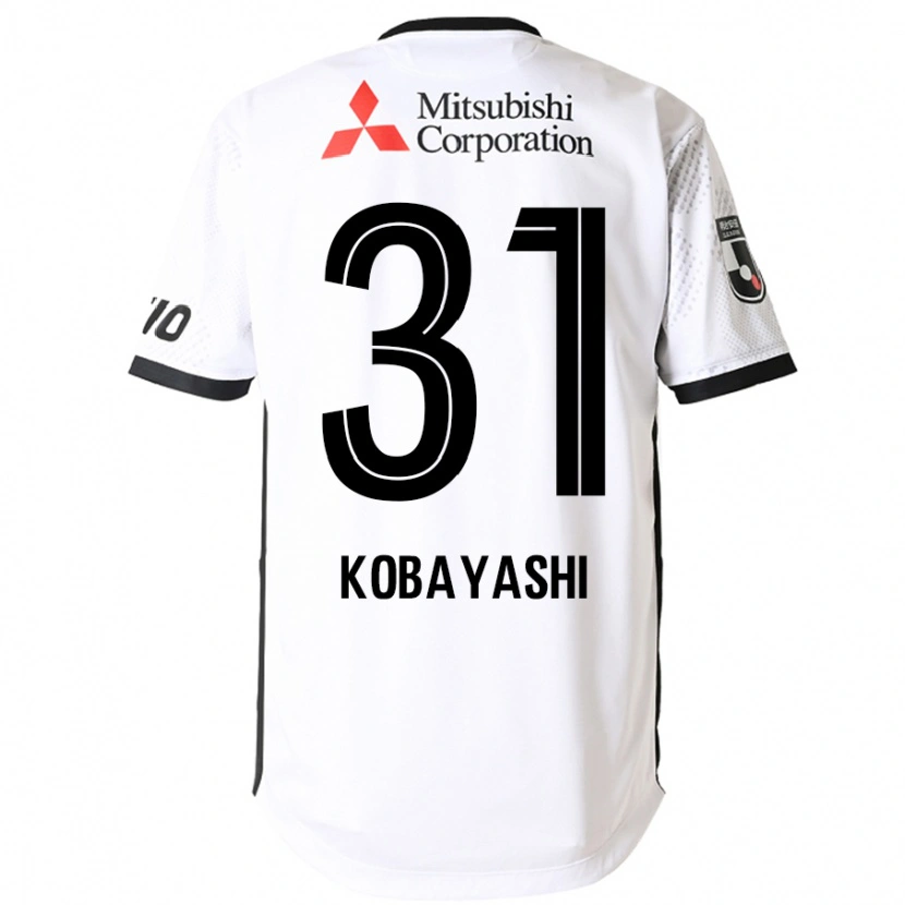 Danxen Niño Camiseta Masataka Kobayashi #31 Blanco Negro 2ª Equipación 2025/26 La Camisa México