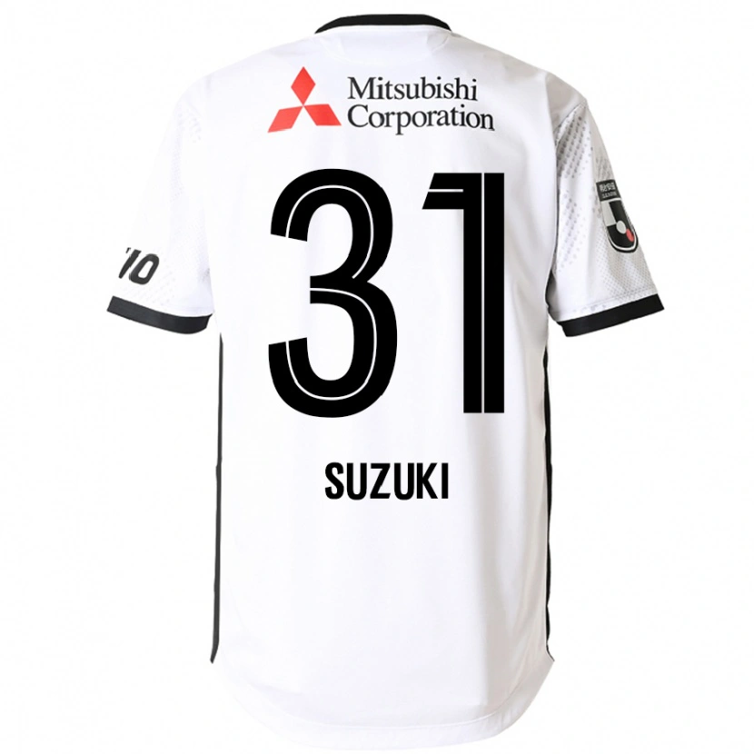 Danxen Niño Camiseta Kaede Suzuki #31 Blanco Negro 2ª Equipación 2025/26 La Camisa México