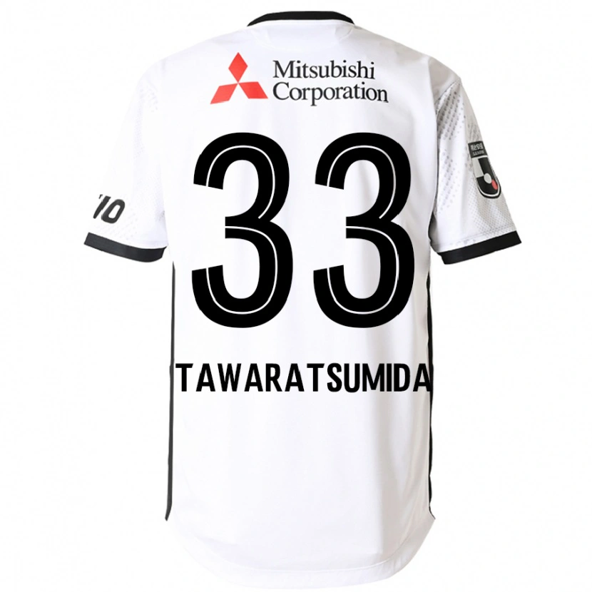 Danxen Niño Camiseta Kota Tawaratsumida #33 Blanco Negro 2ª Equipación 2025/26 La Camisa México