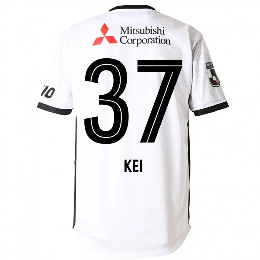 Danxen Niño Camiseta Kei Koizumi #37 Blanco Negro 2ª Equipación 2025/26 La Camisa México