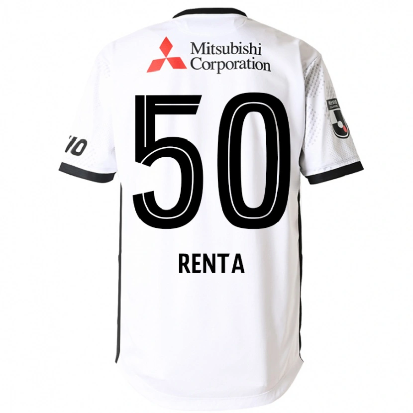 Danxen Niño Camiseta Renta Higashi #50 Blanco Negro 2ª Equipación 2025/26 La Camisa México