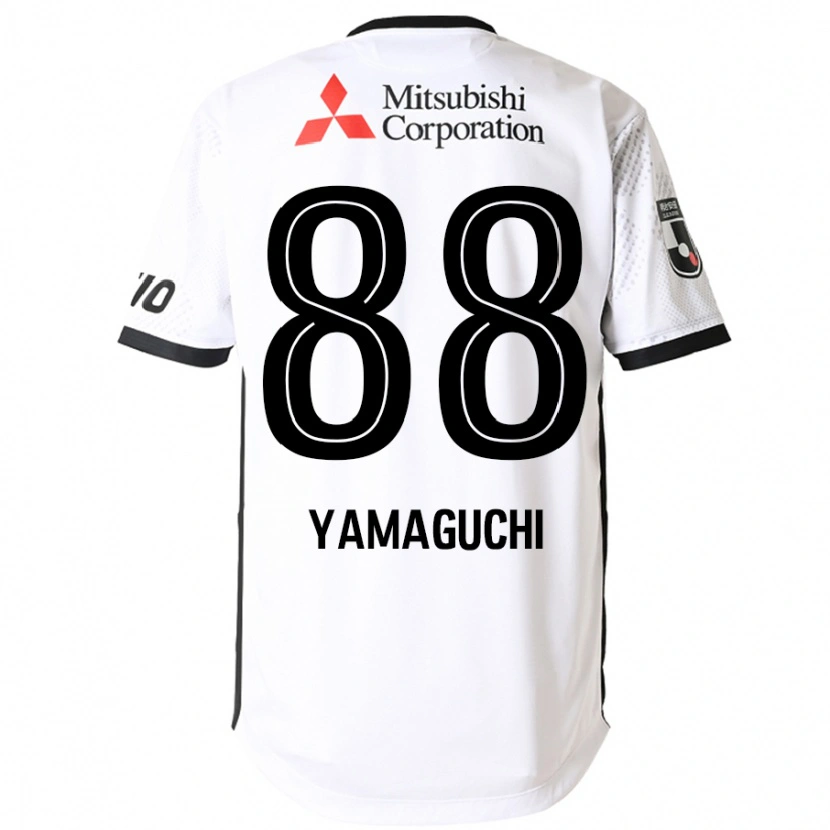 Danxen Niño Camiseta Taiyo Yamaguchi #88 Blanco Negro 2ª Equipación 2025/26 La Camisa México