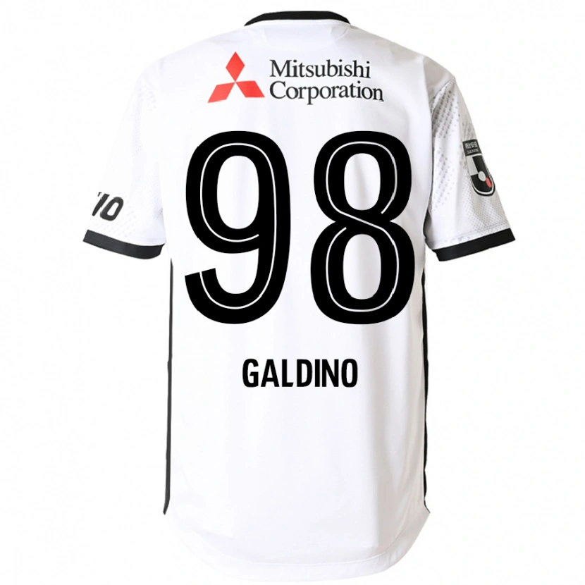 Danxen Niño Camiseta Everton Galdino #98 Blanco Negro 2ª Equipación 2025/26 La Camisa México