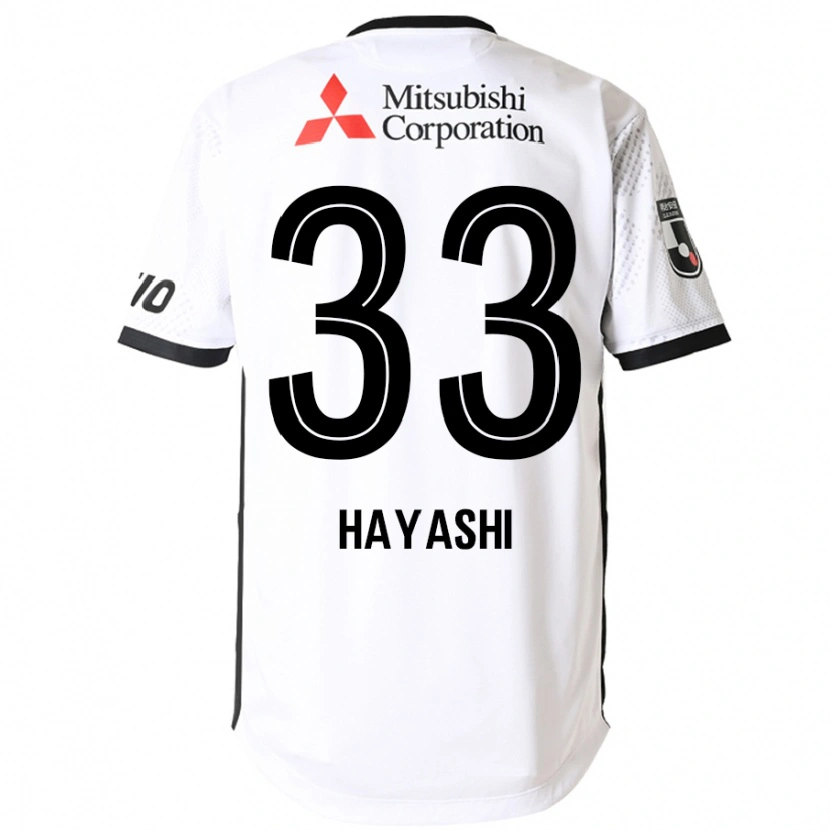 Danxen Niño Camiseta Akihiro Hayashi #33 Blanco Negro 2ª Equipación 2025/26 La Camisa México