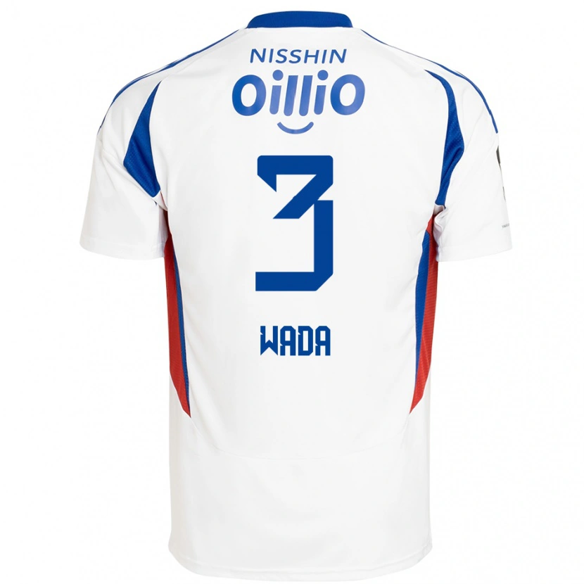 Danxen Niño Camiseta Yusei Wada #3 Azul Real Blanco 2ª Equipación 2025/26 La Camisa México
