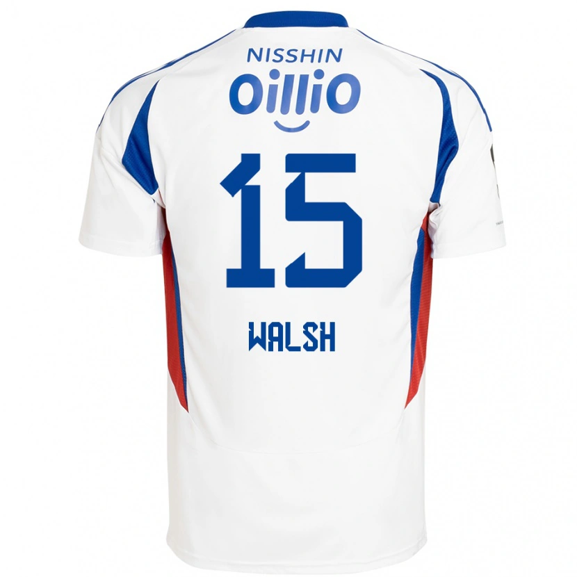 Danxen Niño Camiseta Sandy Walsh #15 Azul Real Blanco 2ª Equipación 2025/26 La Camisa México