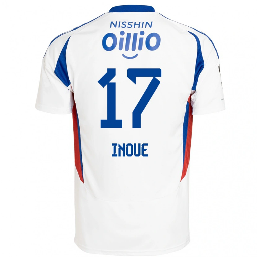 Danxen Niño Camiseta Kenta Inoue #17 Azul Real Blanco 2ª Equipación 2025/26 La Camisa México
