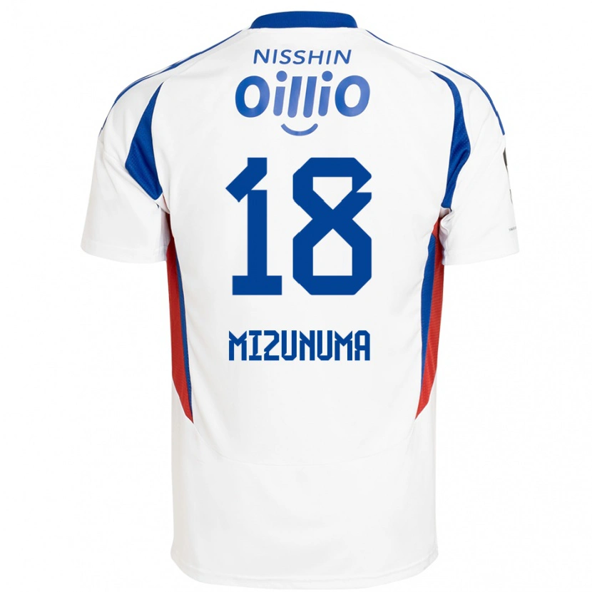 Danxen Niño Camiseta Kota Mizunuma #18 Azul Real Blanco 2ª Equipación 2025/26 La Camisa México