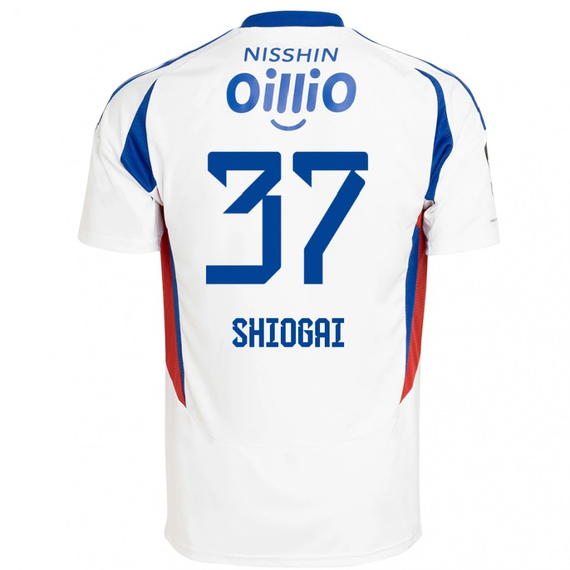 Danxen Niño Camiseta Kento Shiogai #37 Azul Real Blanco 2ª Equipación 2025/26 La Camisa México