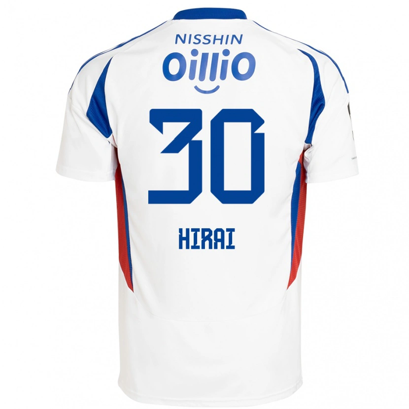 Danxen Niño Camiseta Shunsuke Hirai #30 Azul Real Blanco 2ª Equipación 2025/26 La Camisa México