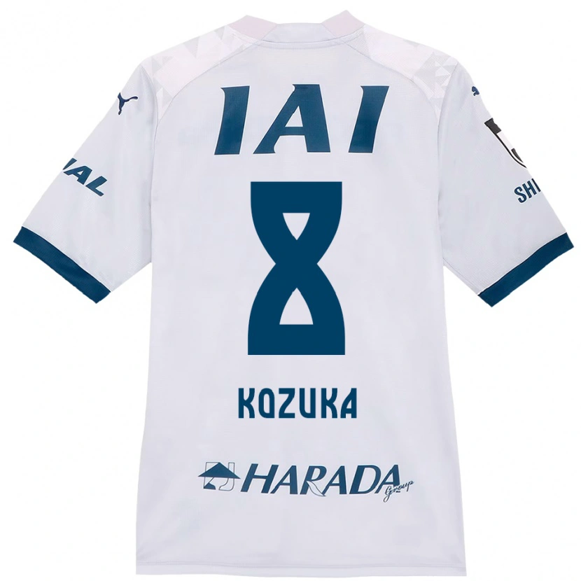 Danxen Niño Camiseta Kazuki Kozuka #8 Blanco Azul Real 2ª Equipación 2025/26 La Camisa México