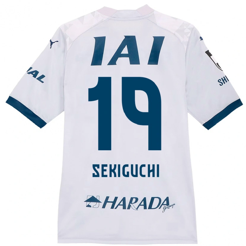 Danxen Niño Camiseta Kota Sekiguchi #19 Blanco Azul Real 2ª Equipación 2025/26 La Camisa México