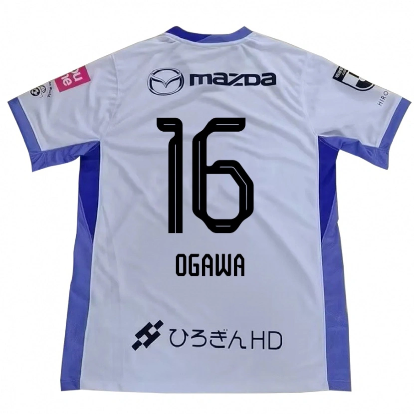 Danxen Niño Camiseta Hikaru Ogawa #16 Blanco Naranja 2ª Equipación 2025/26 La Camisa México