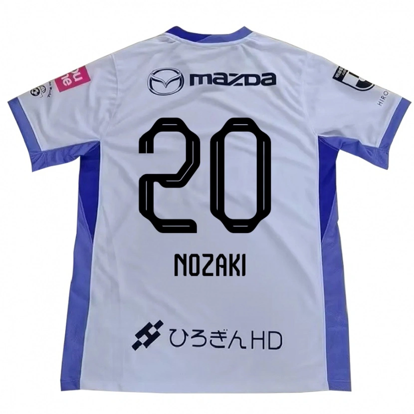 Danxen Niño Camiseta Kota Nozaki #20 Blanco Naranja 2ª Equipación 2025/26 La Camisa México