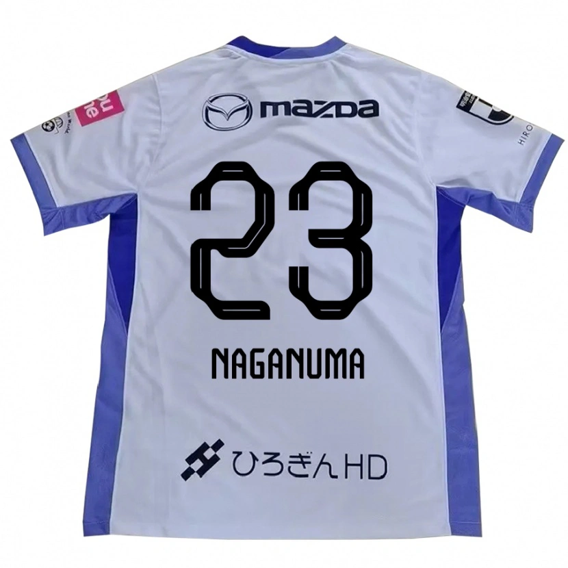 Danxen Niño Camiseta Seimei Naganuma #23 Blanco Naranja 2ª Equipación 2025/26 La Camisa México
