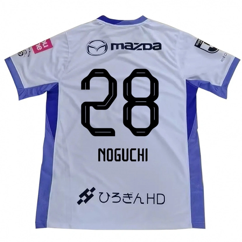 Danxen Niño Camiseta Rento Noguchi #28 Blanco Naranja 2ª Equipación 2025/26 La Camisa México