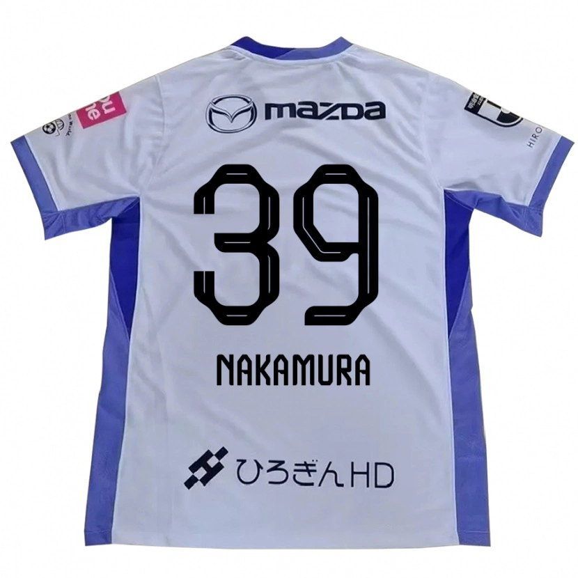Danxen Niño Camiseta Sota Nakamura #39 Blanco Naranja 2ª Equipación 2025/26 La Camisa México
