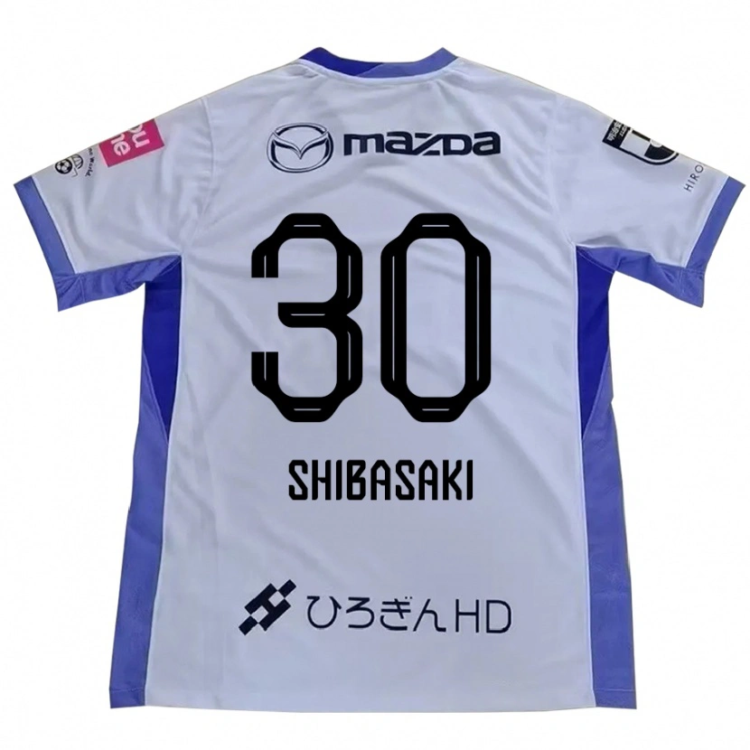 Danxen Niño Camiseta Kosei Shibasaki #30 Blanco Naranja 2ª Equipación 2025/26 La Camisa México