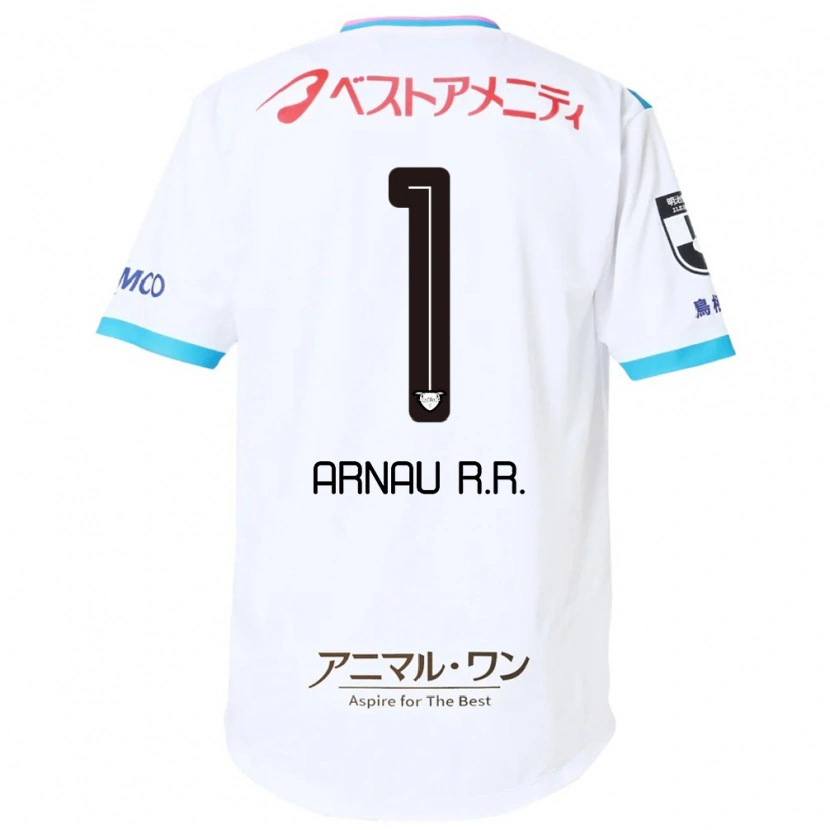 Danxen Niño Camiseta Arnau Riera #1 Blanco Rosa 2ª Equipación 2025/26 La Camisa México