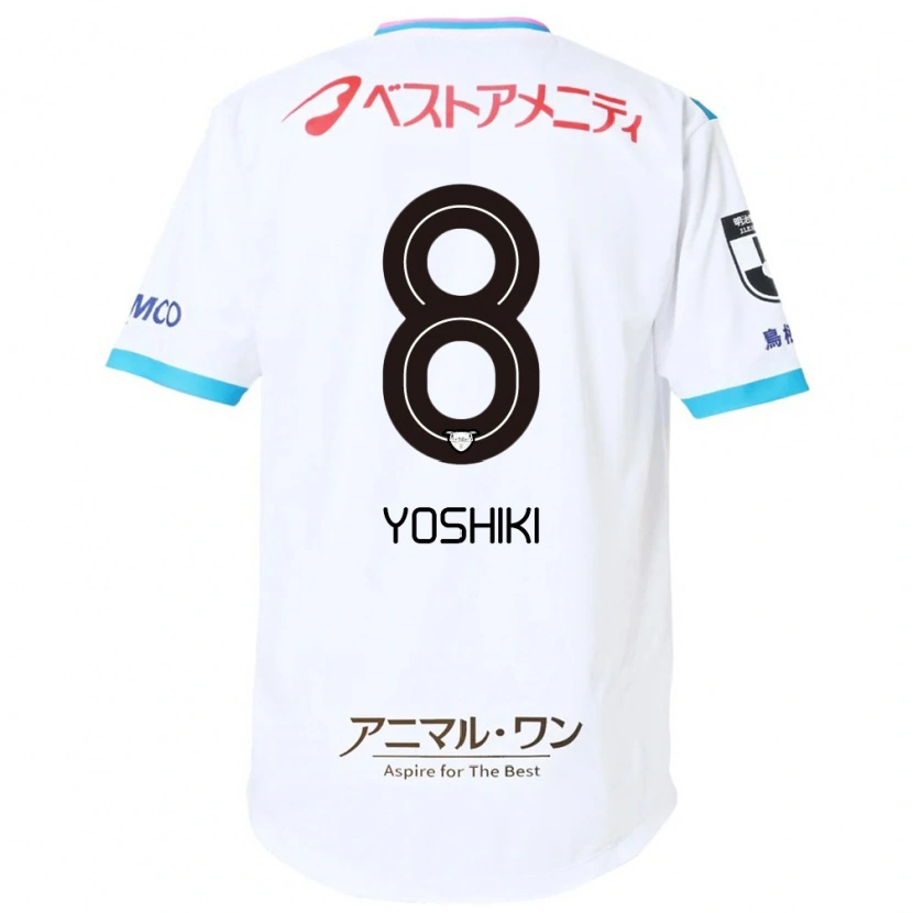 Danxen Niño Camiseta Yoshiki Narahara #8 Blanco Rosa 2ª Equipación 2025/26 La Camisa México