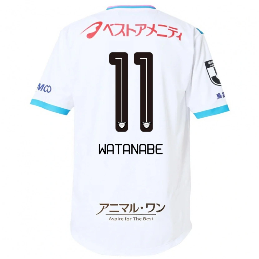 Danxen Niño Camiseta Shion Watanabe #11 Azul Rosa 2ª Equipación 2025/26 La Camisa México