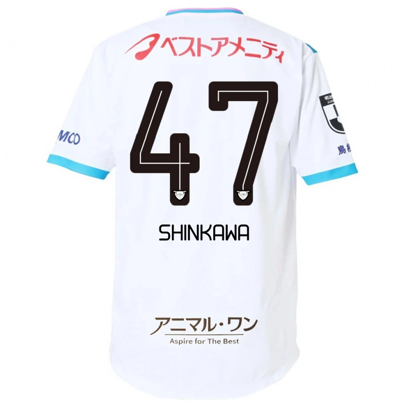 Danxen Niño Camiseta Shion Shinkawa #47 Azul Rosa 2ª Equipación 2025/26 La Camisa México