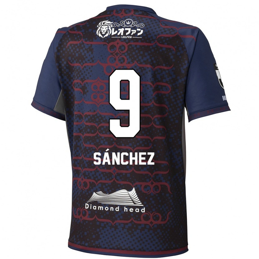 Danxen Niño Camiseta Jordi Sánchez #9 Rojo Negro 2ª Equipación 2025/26 La Camisa México