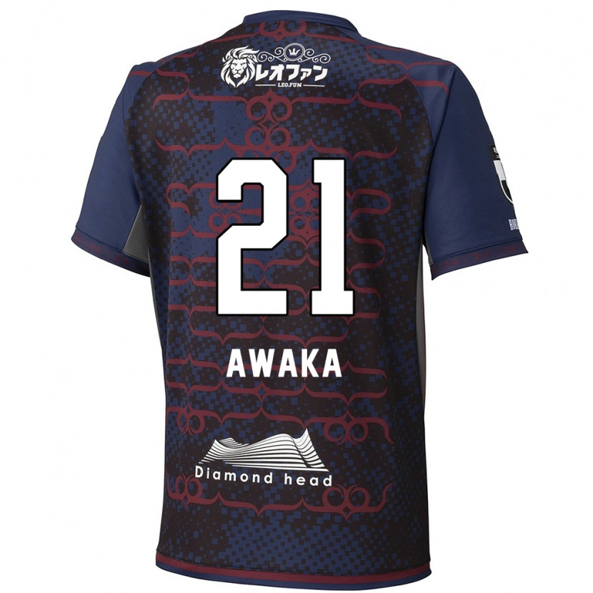 Danxen Niño Camiseta Shunta Awaka #21 Rojo Negro 2ª Equipación 2025/26 La Camisa México